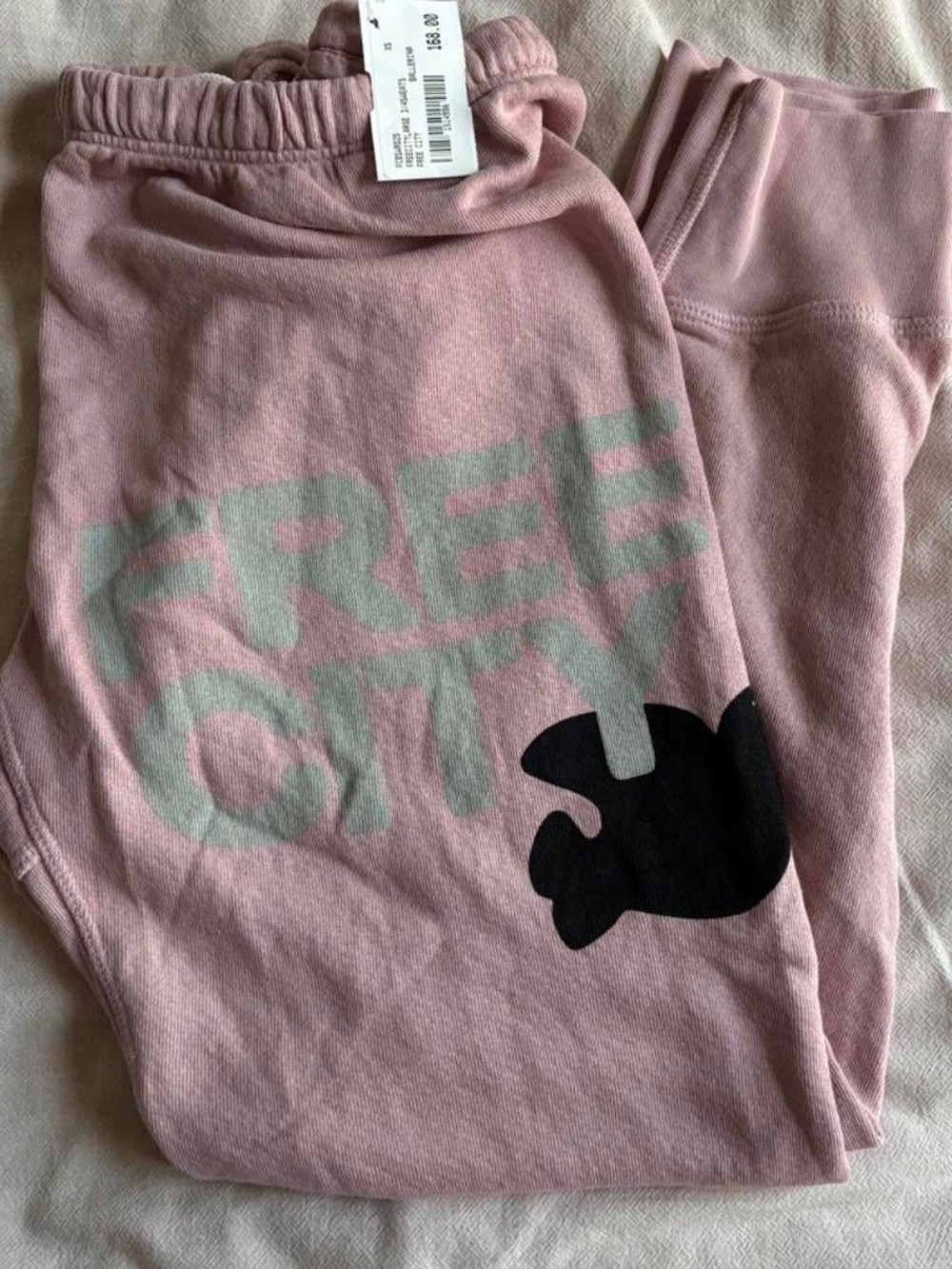 FREECITY Lightweight 3/4 Sweatpants – Ballerina Pink - Size XS - New - NWT